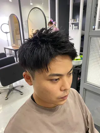 ショート メンズ 🟣メンズパーマ 川端 永遠🟣のヘアスタイル