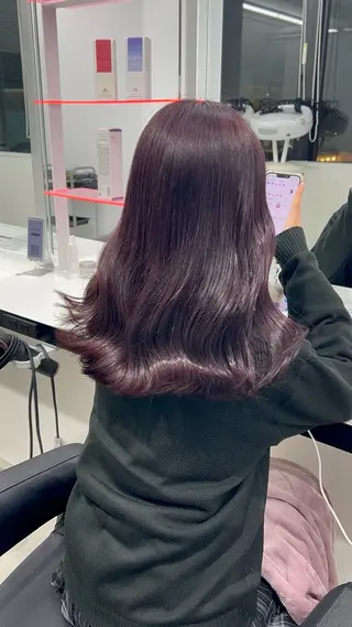 ロング カラー 履歴修正屋さん／ ブロンド／ホワイトのヘアスタイル