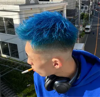 ショート カラー メンズ ボブ ショート 髪質改善  相澤晃希のヘアスタイル