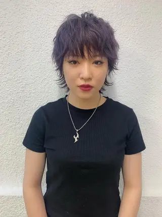 ショート 🧨ブリーチー×ボブ レイヤー💎じゅえるのヘアスタイル