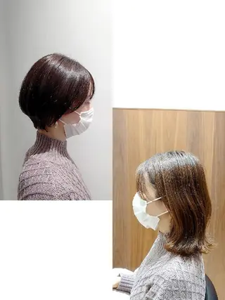 ショート カラー GO TODAY SHAiRE SALON キラリトギンザ店所属・🐱higajo🐱 比嘉門(ヒガジョウ)のヘアスタイル