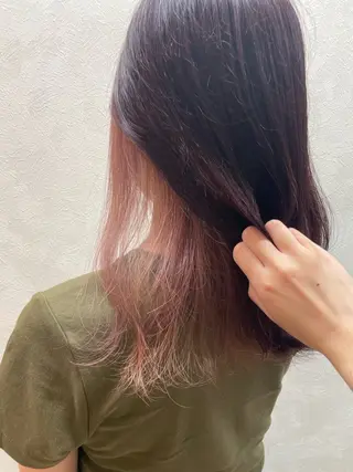 セミロング 加藤（旧姓　今竹） 遥花のヘアスタイル