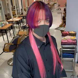 ショート 派手髪支持率No1 Eisukeのヘアスタイル