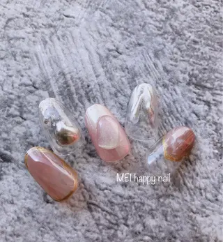 ネイル 北浦和 自爪育成ケアのネイルデザイン