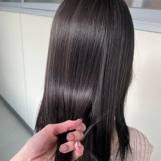 セミロング カラー ヘアアレンジ maoブリーチ無し 似合わせカラーのヘアスタイル