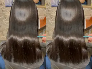 セミロング シュモレ ポルターレ所属・髪質改善/東雲 美髪縮毛矯正/小坂翔のヘアスタイル