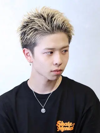 ショート カラー メンズ サロンズ内B区画所属・新宿メンズ専門 メンズパーマ特化のヘアスタイル