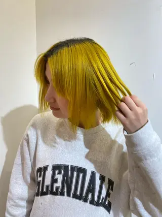 カラー メンズパーマ眉毛 特化アユム🔥のヘアスタイル