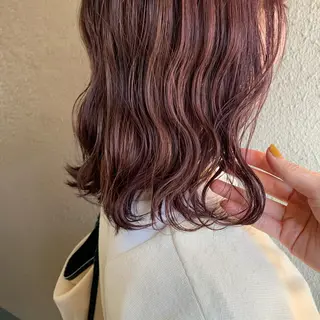 ミディアム カラー chouette/ 根本優希のヘアスタイル