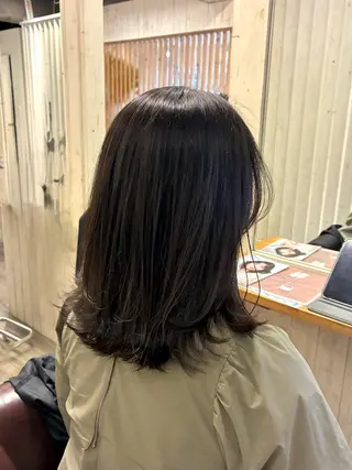 ミディアム unpluslien ユウカ👓のヘアスタイル