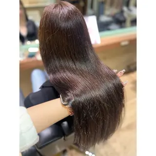 ロング 人気１位🎀有名人も 通う🫅韓国髪専門○のヘアスタイル
