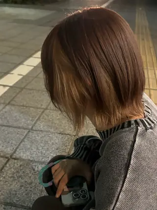 ロング カラー 🍓ハイトーンカラー 🎀nene🍓のヘアスタイル