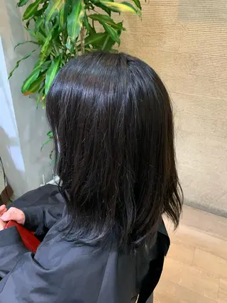 ロング メンズバレイヤージュ 斉藤春のヘアスタイル