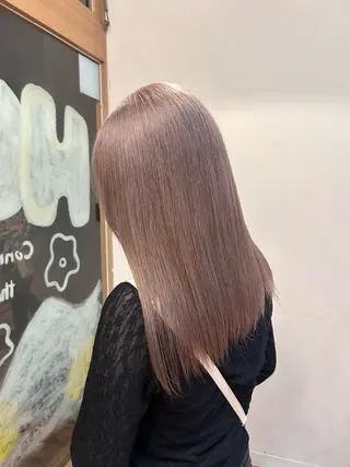 ミディアム カラー IO【イオ】ブリーチ/ダブルカラー/髪質改善/ケアブリーチ/ハイトーン/長野市/長野駅所属・金澤 希空のヘアスタイル