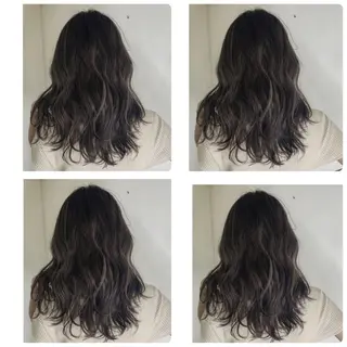 ロング カラー 京都大人女性ショート 徒歩1分/秋山のヘアスタイル