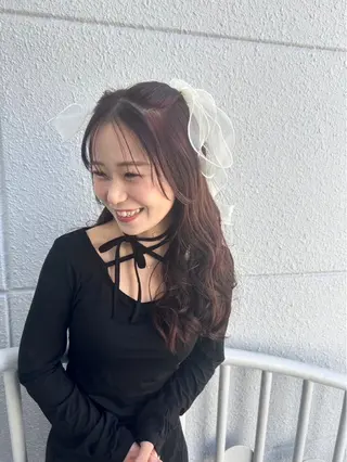 ロング カラー ヘアアレンジ suri-ru hair【スリールヘアー】所属・FURUSAWA AOIのヘアスタイル