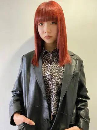 ミディアム カラー レイヤー/パーマ /ウルフ/nabeのヘアスタイル