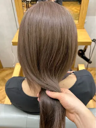 セミロング カラー 透明感/ベージュ /kazui🐈のヘアスタイル