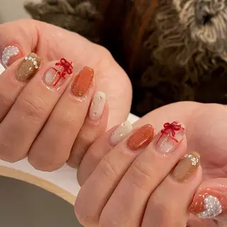 ネイル amuse 手書きニュアンスのネイルデザイン