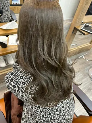 ロング パーマ カラー 初めでも安心🌟 newi町田✂のヘアスタイル