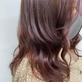 セミロング カラー 🥞ベージュ系カラー 【すずきりほ】🥞のヘアスタイル