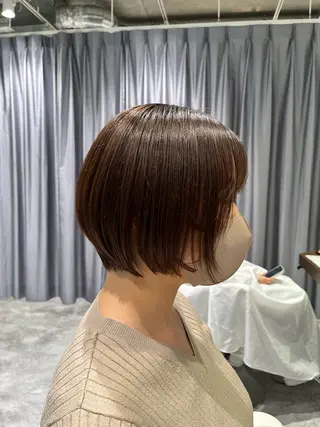 ショート パーマ/イルミナ カラー　三浦菜々子のヘアスタイル