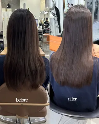 ロング 髪質改善／縮毛矯正 関根青葉のヘアスタイル