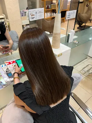 ロング カラー 竹添 有梨沙のヘアスタイル