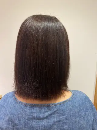 ミディアム レイヤー/蟹江/ くすみカラー/川口のヘアスタイル