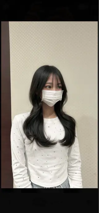 セミロング Labless所属・韓国レイヤー×顔周り カット/Takunaのヘアスタイル