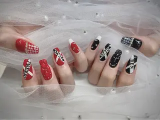 ネイル I-nailロング /ワンホン/キラキラのネイルデザイン