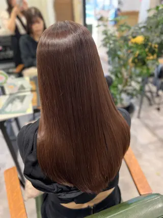 ロング カラー 韓国風レイヤー ∕ 大隣 里桜のヘアスタイル