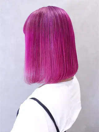 ミディアム カラー ヘアアレンジ lani 天神大名/ブリーチのヘアスタイル