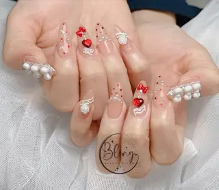 ロング カラー Bling Salonのネイルデザイン