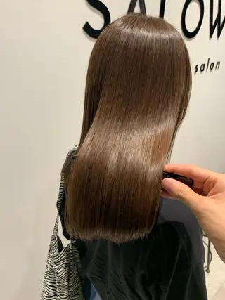 セミロング カラー 髪質改善特化 ミサワコウキのヘアスタイル