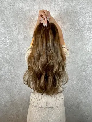 ロング カラー パーマ Lafesta HAIR和歌山駅前店のヘアスタイル