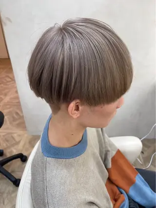 メンズ シンバヒナノ/パーマ レイヤーカット/ボブのヘアスタイル