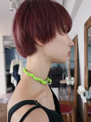 ショート カラー rosso-sante’所属・小林 明彦のヘアスタイル