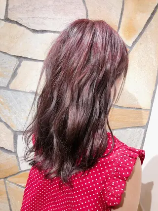 ミディアム カラー レイヤー×髪質改善 マネージャー安藤光司のヘアスタイル