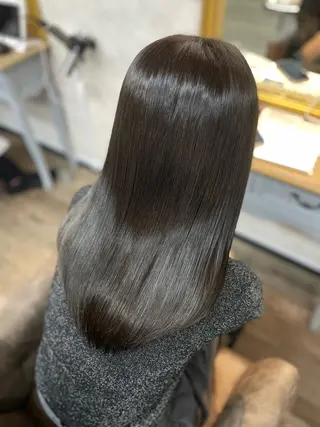 セミロング 艶髪韓国レイヤー 🇰🇷✨小清水✨のヘアスタイル