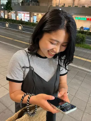 ミディアム ブリーチ/縮毛/ レイヤー🥝ルナのヘアスタイル