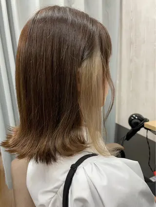 ミディアム カラー TELAHAIR 篠原翔哉のヘアスタイル