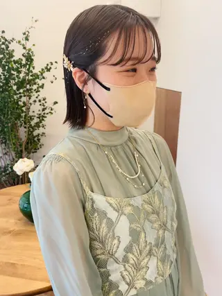 ショート 西山 紗耶香🪽 透明感カラー/ボブのヘアスタイル