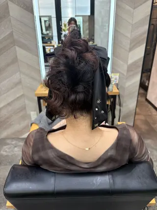 セミロング ヘアアレンジ SHANTi 飯塚 ヘアセット/髪質改善のヘアスタイル