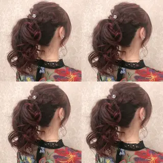 セミロング カラー ヘアアレンジ 🌷MAYU 🌷のヘアスタイル