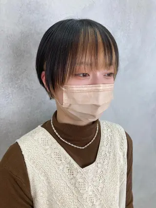 ショート カラー ✳️ウルフ/メンズ/ スパイラルパーマ✳️のヘアスタイル