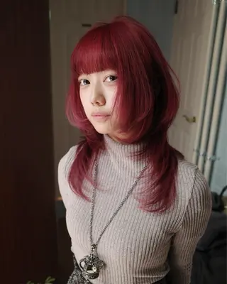 セミロング カラー ウルフ/レイヤー/ 渋谷🔮Yudaiのヘアスタイル