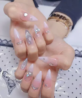 ネイル candy nail 韓国風ワンホンネイルのネイルデザイン