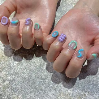 ネイル Amber21.所属・Nagahama Akariのネイルデザイン