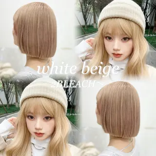 ミディアム カラー ハイトーン/ダブルカ ラー/RINKA🎀のヘアスタイル